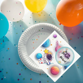 Personalized Astronaut & Planets Party Napkins Pappersservett