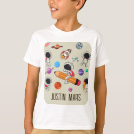 Personalized Astronauts and Planets Back to School T Shirt