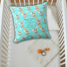 Personalized Baby Bird Pillow Kudde