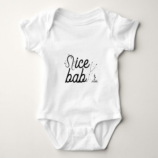Personalized Baby Jersey Bodysuit T Shirt (Framsida)
