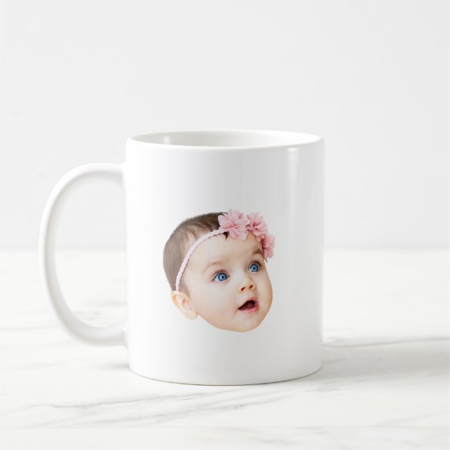 Personalized Baby Photo Mug Custom Father's Day  Kaffemugg (Vänster)
