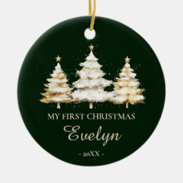 Personalized Baby’s First Christmas Julgransprydnad Keramik