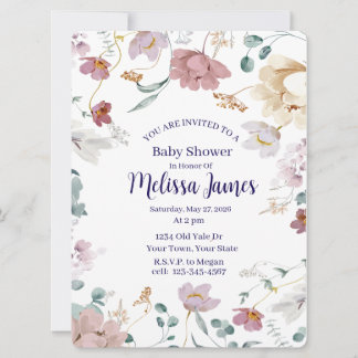 Personalized Baby Shower Invitation Julkort