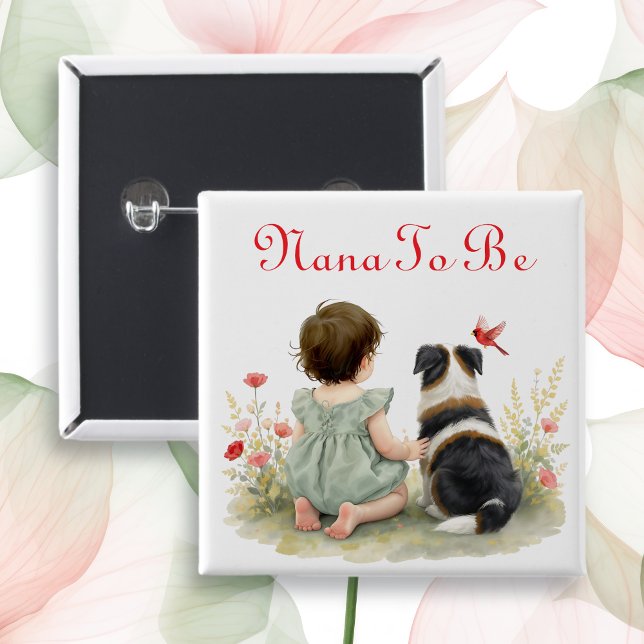 Personalized Baby Shower | Nana To Be Knapp (Skapare uppladdad)