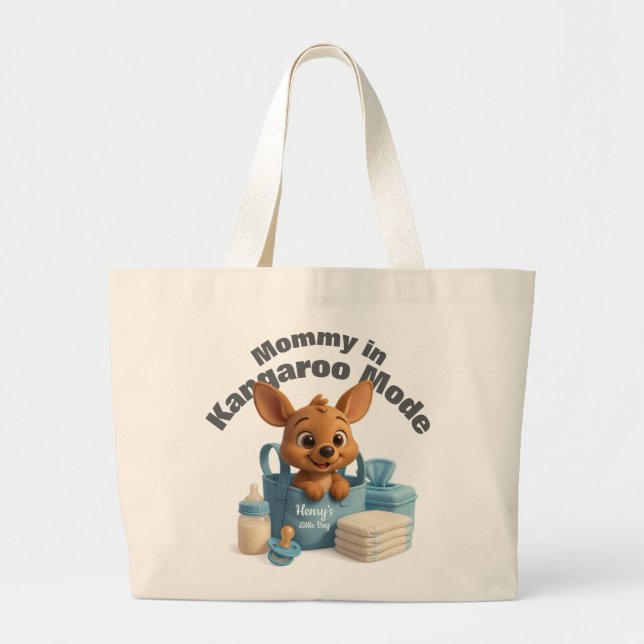 Personalized Baby Tote Bag – Deer & Gifts Jumbo Tygkasse (Framsidan)