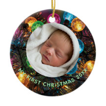 Personalized Baby's First Christmas with Photo