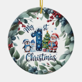 Personalized Baby's First Holiday Keepsake Julgransprydnad Keramik