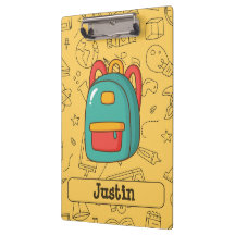 Personalized Back to School Backpack & Doodles