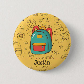 Personalized Back to School Backpack & Doodles Knapp