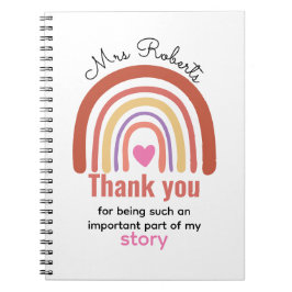 Personalized Back To School for Teachers Students Anteckningsbok