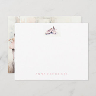 Personalized Ballet Thank You Note Card Stationery Anteckningskort