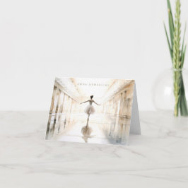 Personalized Ballet Thank You Note Card Stationery Tack Kort