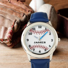 Personalized Baseball Boys or Girls Armbandsur