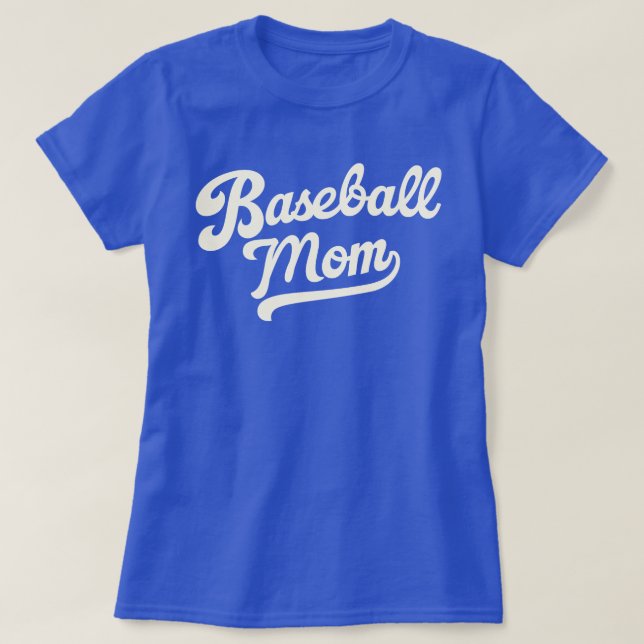Personalized Baseball Mom Custom Jersey Number  T Shirt (Design framsida)
