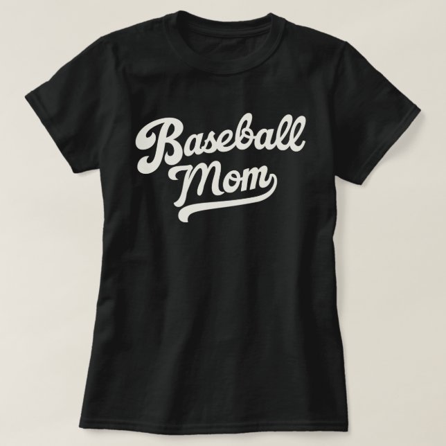 Personalized Baseball Mom Custom Jersey Number  T Shirt (Design framsida)