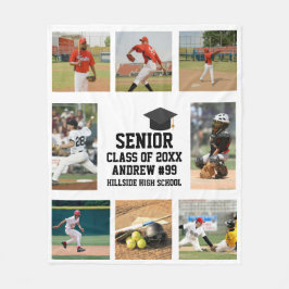Personalized Baseball Senior Class Of Graduation Fleecefilt