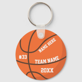 Personalized Basketball Keychain Team Player Nyckelring