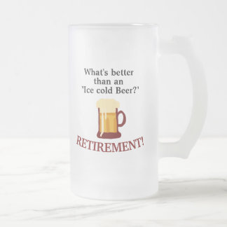 Personalized Beer Lovers Retirement  Frostat Ölglas