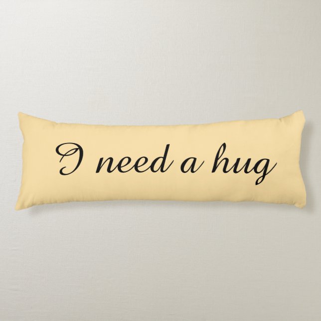 Personalized beige body pillows kroppskudde (Framsidan)