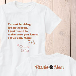 Personalized Bernedoodle Mom Shirt Custom Dog Name T