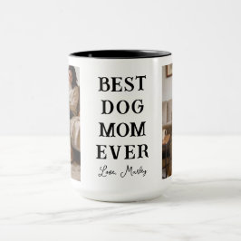 Personalized Best Dog Mom 2 Photo | Mother’s Day Mugg
