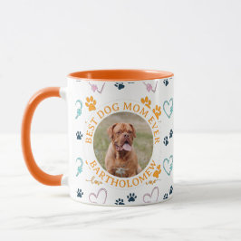 Personalized BEST DOG MOM EVER Mastif Photo Mugg