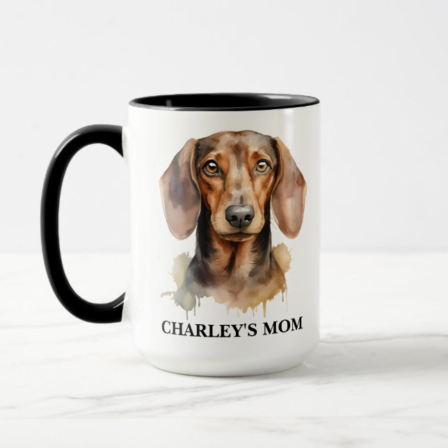 Personalized Best Dog Mom  Photo | Mother’s Day Mugg (Vänster)