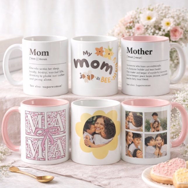 Personalized Best Mom Ever Photo Mug Kaffemugg (Skapare uppladdad)