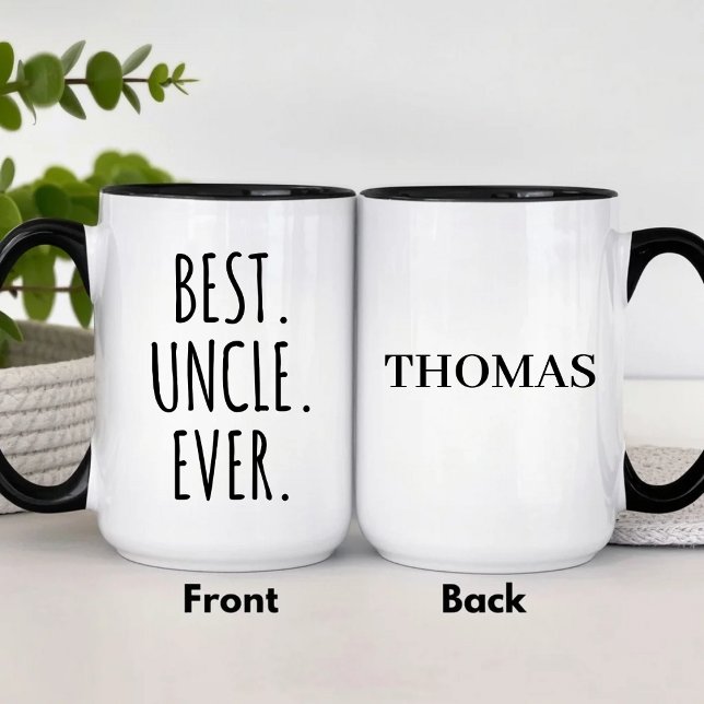 Personalized Best Uncle Ever  Mugg (Skapare uppladdad)