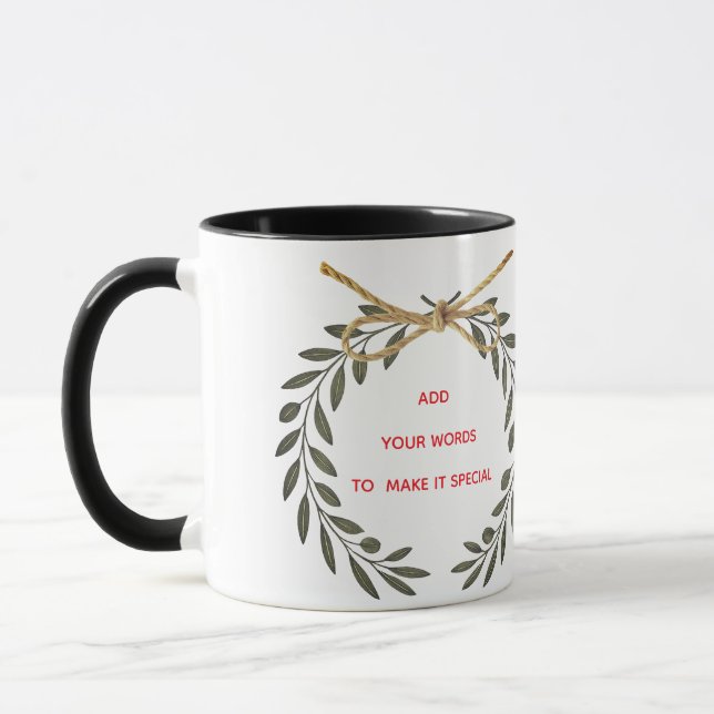Personalized “Best Wishes” Mug Mugg (Vänster)