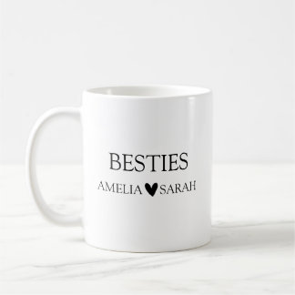 Personalized Besties Coffee Mug Best Friend Gift Kaffemugg