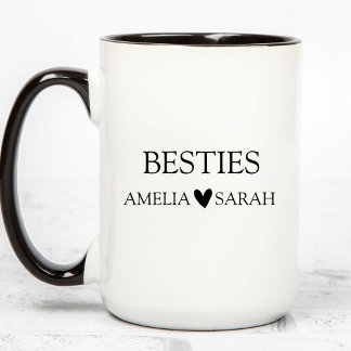 Personalized Besties Coffee Mug Best Friend Gift Mugg