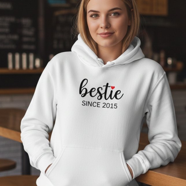 Personalized Besties Hoodie BFF Date Shirt T (Skapare uppladdad)