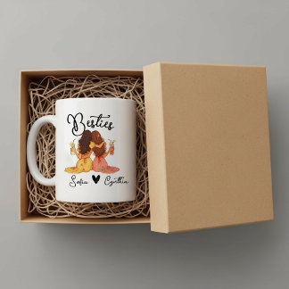 Personalized besties mug kaffemugg