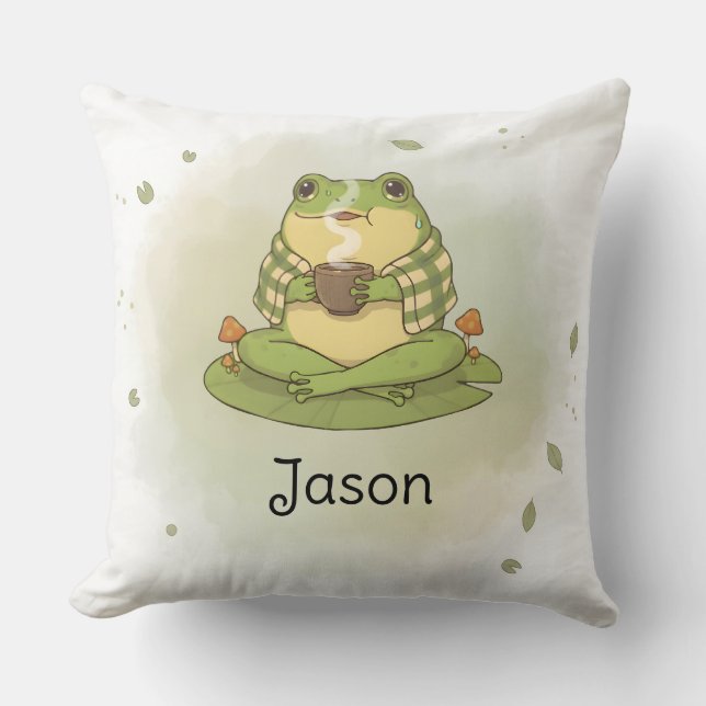 Personalized BG 1 Zochi Blows Tea Throw Pillow Kudde (Framsida)