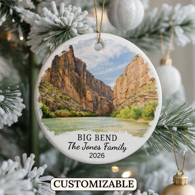 Personalized Big Bend National Park Ornament Texas (Skapare uppladdad)
