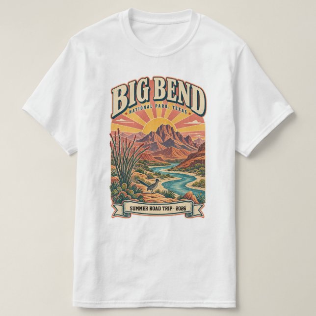 Personalized Big Bend National Park T Shirt (Design framsida)