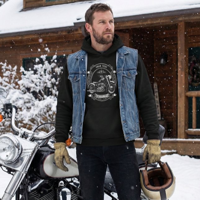 Personalized Biker Winter Hoodie Gift (Skapare uppladdad)