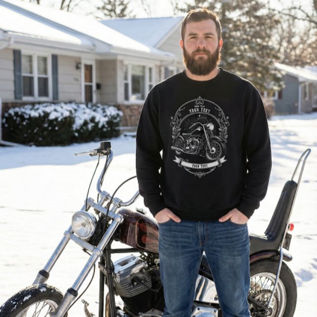 Personalized Biker Winter Outfit Sweatshirt (Skapare uppladdad)
