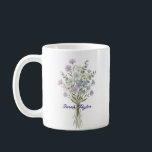 Personalized Birth Flower Aster Custom Kaffemugg<br><div class="desc">Celebrate a special connection with our Watercolor Birth Flower Personalized Mug. Featuring a floral illustration that represents the unique beauty of their birth month, this mug blends artistic flair with everyday functionality. The soft, ethereal watercolor textures pop against the crisp ceramic, creating a piece that feels more like a work...</div>