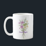 Personalized Birth Flower Chrysanthemum Custom Kaffemugg<br><div class="desc">Celebrate a special connection with our Watercolor Birth Flower Personalized Mug. Featuring a floral illustration that represents the unique beauty of their birth month, this mug blends artistic flair with everyday functionality. The soft, ethereal watercolor textures pop against the crisp ceramic, creating a piece that feels more like a work...</div>