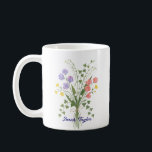Personalized Birth Flower Lily of The Valley Kaffemugg<br><div class="desc">Celebrate a special connection with our Watercolor Birth Flower Personalized Mug. Featuring a floral illustration that represents the unique beauty of their birth month, this mug blends artistic flair with everyday functionality. The soft, ethereal watercolor textures pop against the crisp ceramic, creating a piece that feels more like a work...</div>