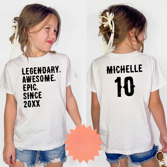 Personalized Birthday 10th 12th 14th Birthday Gift T Shirt (Skapare uppladdad)