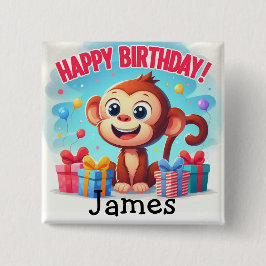 Personalized Birthday badge Knapp