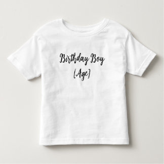 Personalized Birthday Boy Toddler – Custom Age T Shirt