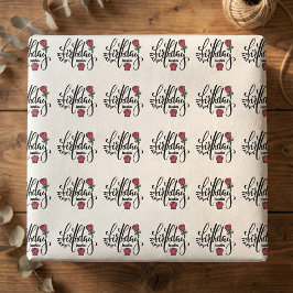 Personalized Birthday Pink Rose  Presentpapper