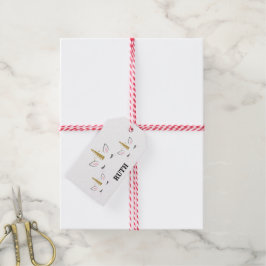 Personalized Birthday Unicorn Glitter Design with Presentetikett