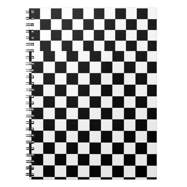 Personalized Black and White Anteckningsbok (Framsidan)