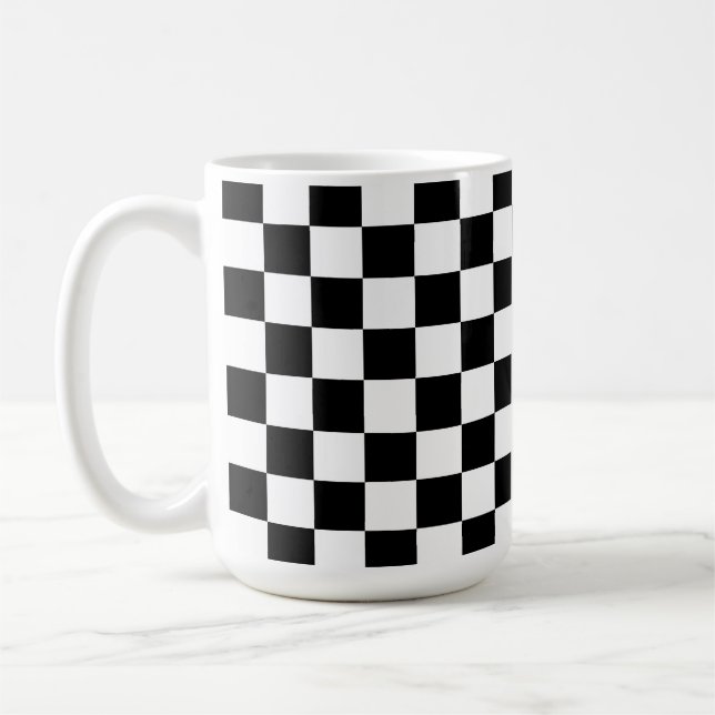 Personalized Black and White Kaffemugg (Vänster)