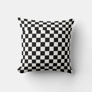 Personalized Black and White Kudde